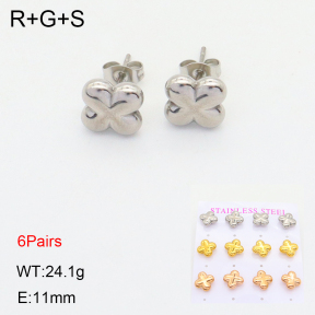 2E2004694ahpv-436  Stainless Steel Earrings