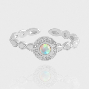 JR7294aikl-Y24  925 Silver Ring  WT:1.37g  6.98mm