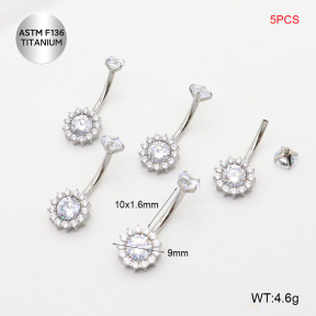 Tbr300003alnl-P01  Titanium Navel Piercing / Berry Rings