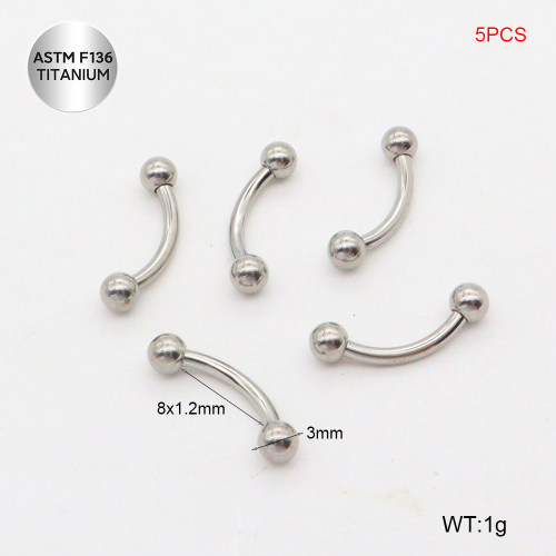 Teb500001bhil-P01  Titanium Eyebrow Ring/Eyebrow Stud