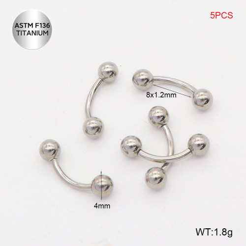 Teb500002bhjl-P01  Titanium Eyebrow Ring/Eyebrow Stud