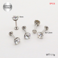 Tla100018aivb-P01  Titanium Labret Piercing&Tragus /Cartilage Studs