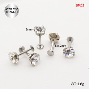 Tla100019vila-P01  Titanium Labret Piercing&Tragus /Cartilage Studs