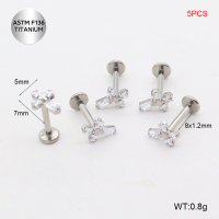 Tla100021bnil-P01  Titanium Labret Piercing&Tragus /Cartilage Studs