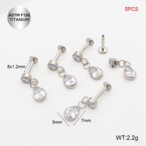 Tla100031alil-P01  Titanium Labret Piercing