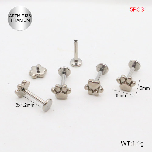 Tla100035aknl-P01  Titanium Labret Piercing