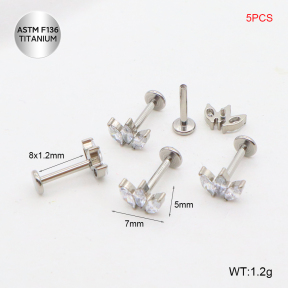 Tla100036alnl-P01  Titanium Labret Piercing