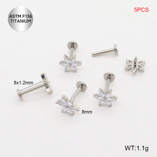 Tla100037bmnl-P01  Titanium Labret Piercing