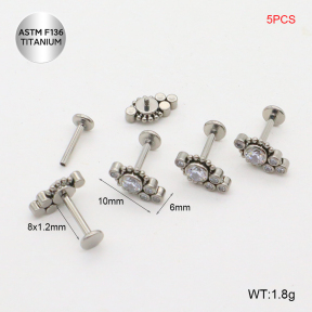 Tla100042bmnl-P01  Titanium Labret Piercing