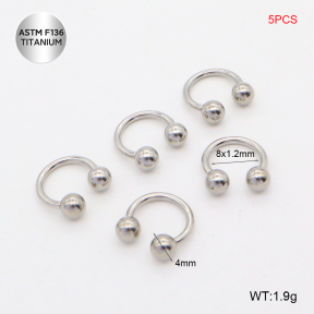 Tno200002bhjl-P01  Titanium Nose Ring / Nose Stud