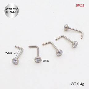 Tno200005vbnl-P01  Titanium Nose Ring / Nose Stud