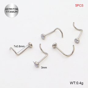 Tno200006vbnl-P01  Titanium Nose Ring / Nose Stud