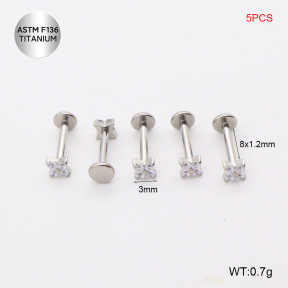 Ttc400015ajnl-P01  Titanium Tragus /Cartilage Studs