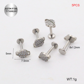 Ttc400021amil-P01  Titanium Tragus /Cartilage Studs