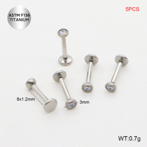 Ttc400024vhhl-P01  Titanium Tragus /Cartilage Studs