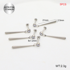 Ttc400040ajha-P01  Titanium Tragus /Cartilage Studs