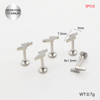 Ttc400042amil-P01  Titanium Tragus /Cartilage Studs