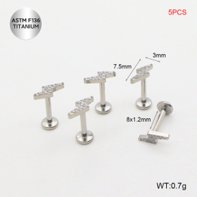 Ttc400042amil-P01  Titanium Tragus /Cartilage Studs