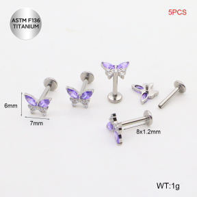 Ttc400047bmnl-P01  Titanium Tragus /Cartilage Studs