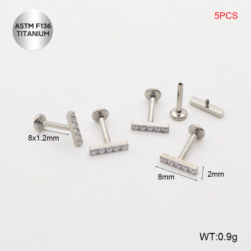 Ttc400048ajnl-P01  Titanium Tragus /Cartilage Studs