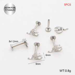 Ttc400070alnl-P01  Titanium Tragus /Cartilage Studs