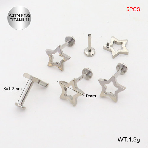 Ttc400071ajnl-P01  Titanium Tragus /Cartilage Studs