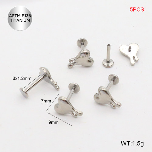 Ttc400075amil-P01  Titanium Tragus /Cartilage Studs