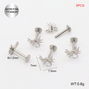 Ttc400081bnil-P01  Titanium Tragus /Cartilage Studs