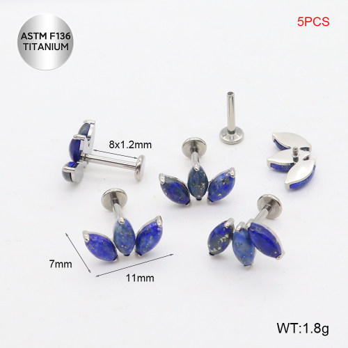 Ttc400082bnil-P01  Titanium Tragus /Cartilage Studs