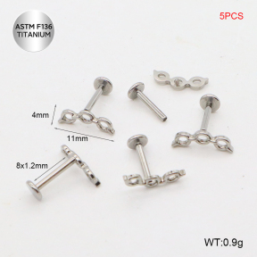 Ttc400086alnl-P01  Titanium Tragus /Cartilage Studs