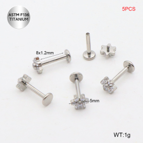 Ttc400091aknl-P01  Titanium Tragus /Cartilage Studs