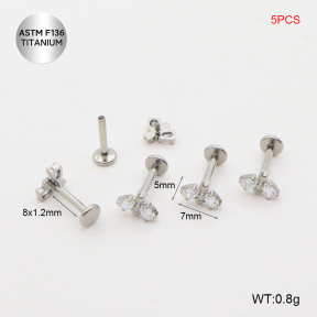 Ttc400095amil-P01  Titanium Tragus /Cartilage Studs