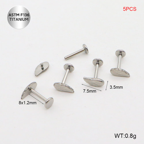 Ttc400096vhnl-P01  Titanium Tragus /Cartilage Studs