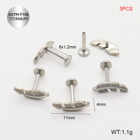 Ttc400107vhnl-P01  Titanium Tragus /Cartilage Studs