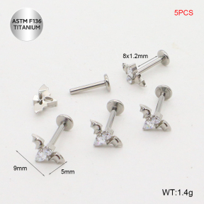 Ttc400108amil-P01  Titanium Tragus /Cartilage Studs