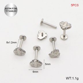 Ttc400110vhnl-P01  Titanium Tragus /Cartilage Studs