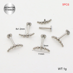 Ttc400111vihb-P01  Titanium Tragus /Cartilage Studs