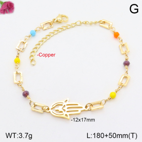 F2B402014bbml-J05  Fashion Copper Bracelet