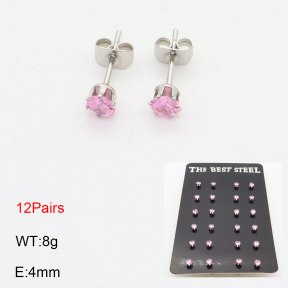 2E4003838vhov-256  Brithday Stone-July  Stainless Steel Earrings