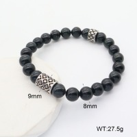 GEB000624aakk-G034  304 SS Tea stone  Stainless Steel Bracelet