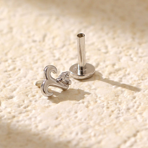 JP7415bbok-Y05  (1pc)  925 Silver Body Jewelry  WT:0.3g  4.7*5mm