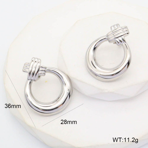 GEE002185bhva-066  Handmade Polished  Stainless Steel Earrings