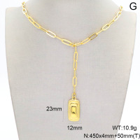 GEN001710bhva-066  Handmade Polished  Stainless Steel Necklace