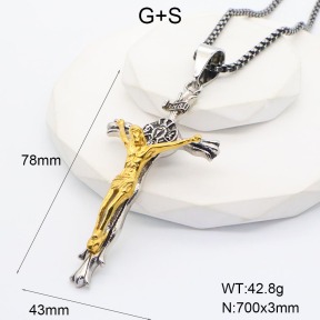 GEN001588vhov-209  Stainless Steel Necklace