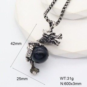 GEN001639ahlv-209  Stainless Steel Necklace