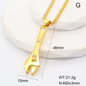 GEN001694bhva-226  Stainless Steel Necklace