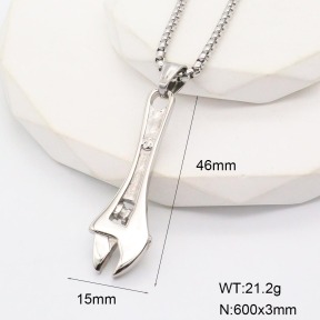 GEN001695bbov-226  Stainless Steel Necklace