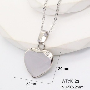 GEN001706bbov-226  Stainless Steel Necklace