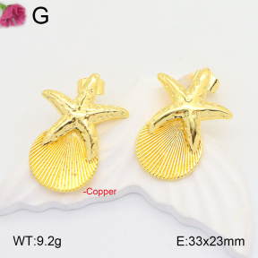 F2E201479vbmb-J40  Fashion Copper Earrings