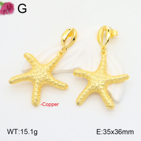 F2E201501bbov-J40  Fashion Copper Earrings